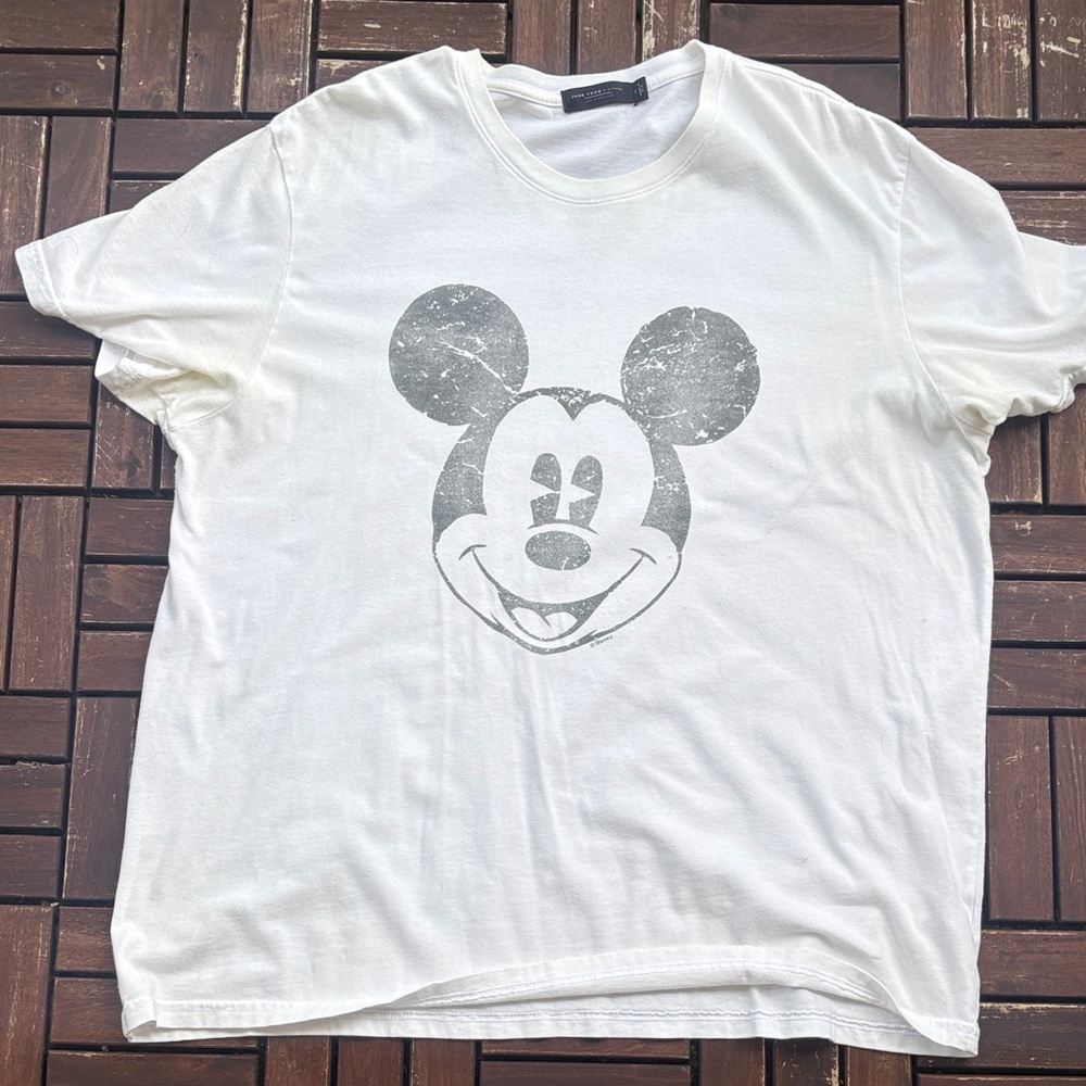 Junk Food Clothing White Mickey Mouse Tee